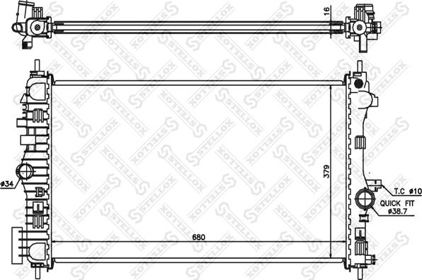 Stellox 10-26026-SX - Hladnjak, hladjenje motora www.molydon.hr