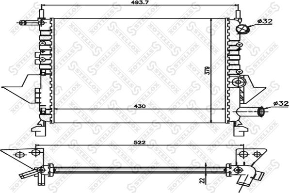 Stellox 10-26190-SX - Hladnjak, hladjenje motora www.molydon.hr