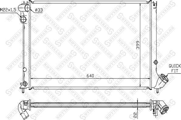 Stellox 10-26149-SX - Hladnjak, hladjenje motora www.molydon.hr