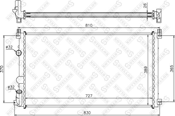 Stellox 10-26182-SX - Hladnjak, hladjenje motora www.molydon.hr