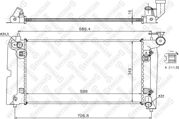 Stellox 10-26309-SX - Hladnjak, hladjenje motora www.molydon.hr