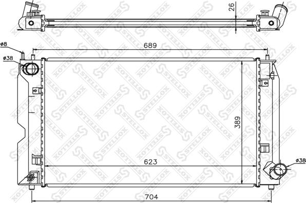 Stellox 10-26308-SX - Hladnjak, hladjenje motora www.molydon.hr