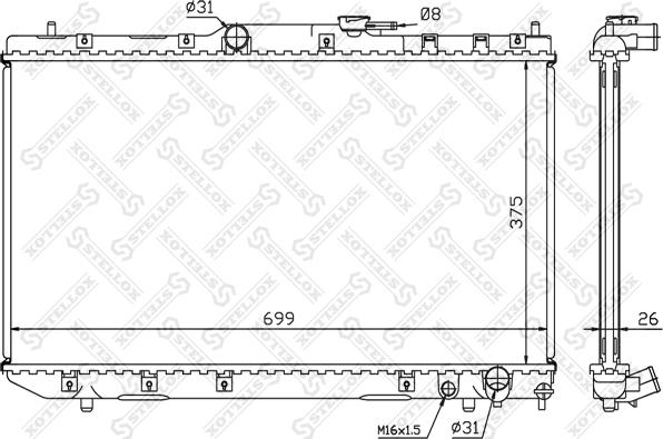 Stellox 10-26383-SX - Hladnjak, hladjenje motora www.molydon.hr