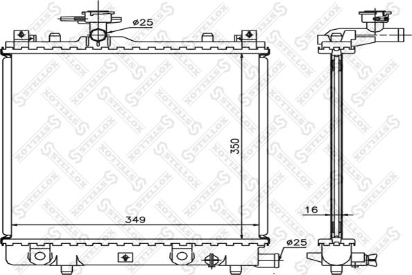 Stellox 10-26260-SX - Hladnjak, hladjenje motora www.molydon.hr