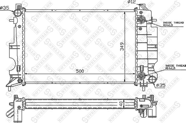 Stellox 10-26229-SX - Hladnjak, hladjenje motora www.molydon.hr