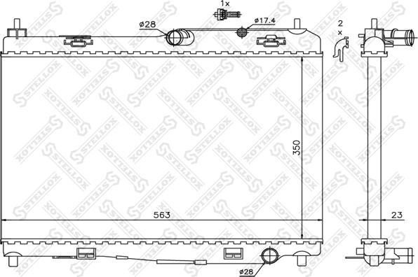 Stellox 10-26754-SX - Hladnjak, hladjenje motora www.molydon.hr