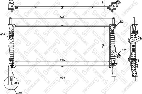 Stellox 10-26752-SX - Hladnjak, hladjenje motora www.molydon.hr