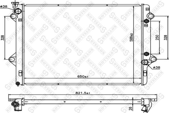 Stellox 10-26780-SX - Hladnjak, hladjenje motora www.molydon.hr