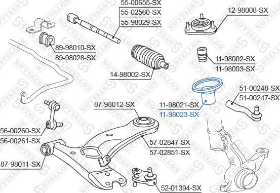 Stellox 11-98023-SX - Zaštitni poklopac/Manžeta, amortizer www.molydon.hr