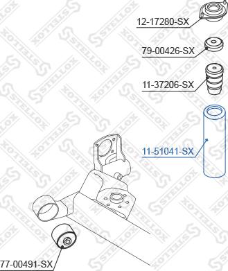 Stellox 11-51041-SX - Zaštitni poklopac/Manžeta, amortizer www.molydon.hr