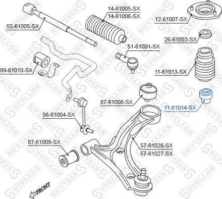 Stellox 11-61014-SX - Gumeni granicnik, Ovjes www.molydon.hr