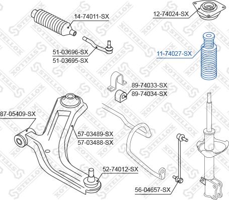 Stellox 11-74027-SX - Gumeni granicnik, Ovjes www.molydon.hr