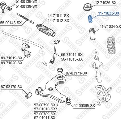 Stellox 11-71033-SX - Gumeni granicnik, Ovjes www.molydon.hr