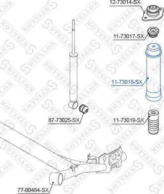 Stellox 11-73018-SX - Zaštitni poklopac/Manžeta, amortizer www.molydon.hr