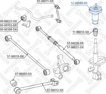 Stellox 12-98048-SX - Nosač amortizera www.molydon.hr