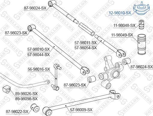 Stellox 12-98010-SX - Nosač amortizera www.molydon.hr