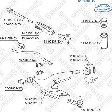 Stellox 12-51010-SX - Nosač amortizera www.molydon.hr