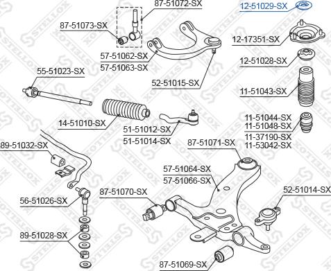 Stellox 12-51029-SX - Odstojna Cijev, amortizer www.molydon.hr