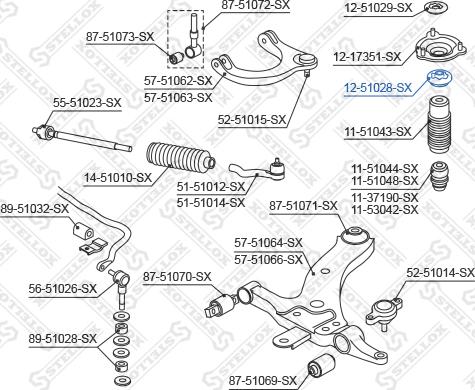 Stellox 12-51028-SX - Odstojna Cijev, amortizer www.molydon.hr