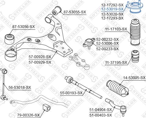 Stellox 12-53019-SX - Nosač amortizera www.molydon.hr