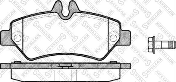 Stellox 1257 000L-SX - Komplet Pločica, disk-kočnica www.molydon.hr