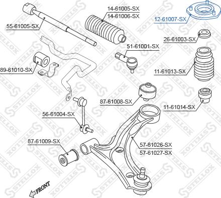 Stellox 12-61007-SX - Nosač amortizera www.molydon.hr