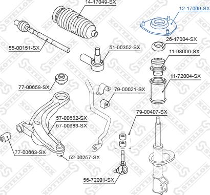 Stellox 12-17069-SX - Nosač amortizera www.molydon.hr