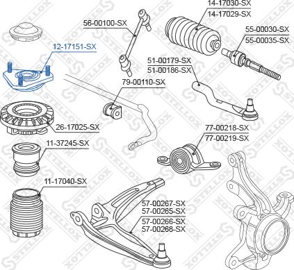 Stellox 12-17151-SX - Nosač amortizera www.molydon.hr