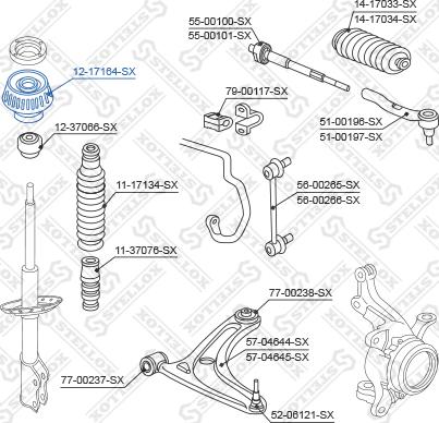 Stellox 12-17164-SX - Nosač amortizera www.molydon.hr