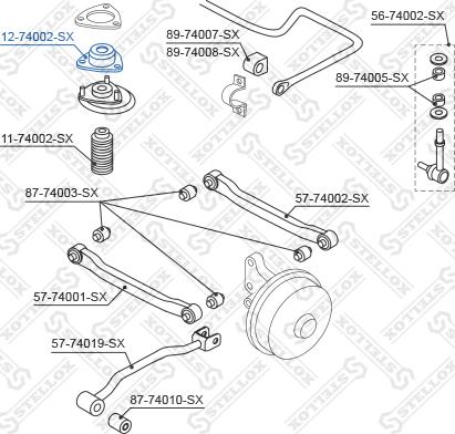 Stellox 12-74002-SX - Nosač amortizera www.molydon.hr