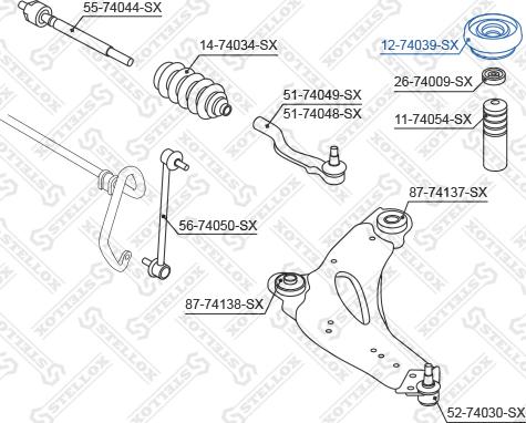 Stellox 12-74039-SX - Nosač amortizera www.molydon.hr