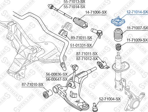 Stellox 12-71014-SX - Nosač amortizera www.molydon.hr