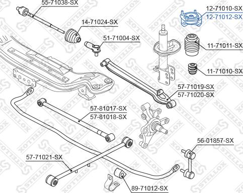 Stellox 12-71012-SX - Nosač amortizera www.molydon.hr