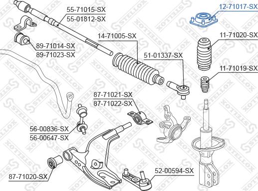 Stellox 12-71017-SX - Nosač amortizera www.molydon.hr