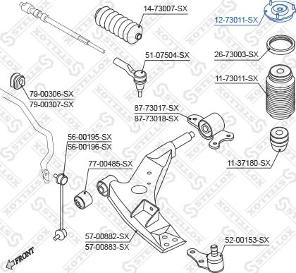 Stellox 12-73011-SX - Nosač amortizera www.molydon.hr