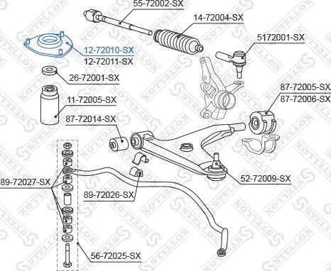 Stellox 12-72010-SX - Nosač amortizera www.molydon.hr