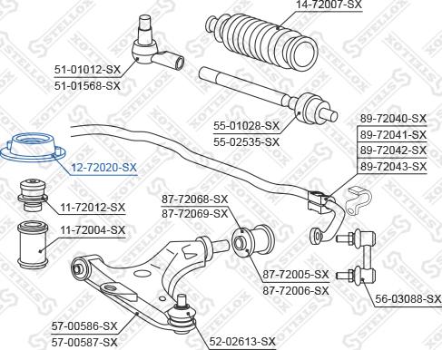 Stellox 12-72020-SX - Nosač amortizera www.molydon.hr