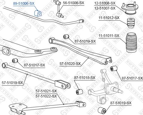 Stellox 89-51006-SX - Čahura Ležaja, stabilizator www.molydon.hr