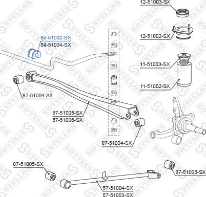 Stellox 89-51002-SX - Čahura Ležaja, stabilizator www.molydon.hr