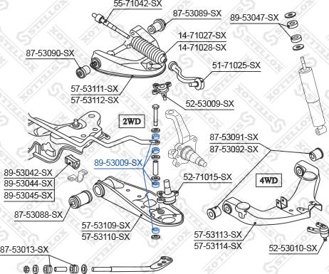 Stellox 89-53009-SX - Čahura Ležaja, stabilizator www.molydon.hr