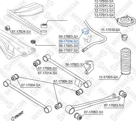 Stellox 89-17004-SX - Čahura Ležaja, stabilizator www.molydon.hr