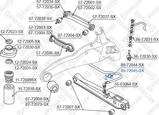 Stellox 89-72045-SX - Čahura Ležaja, stabilizator www.molydon.hr