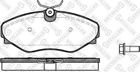 Stellox 845 020L-SX - Komplet Pločica, disk-kočnica www.molydon.hr