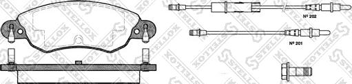 Stellox 840 004-SX - Komplet Pločica, disk-kočnica www.molydon.hr