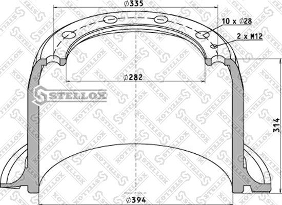 Stellox 85-00055-SX - Bubanj kočnica www.molydon.hr