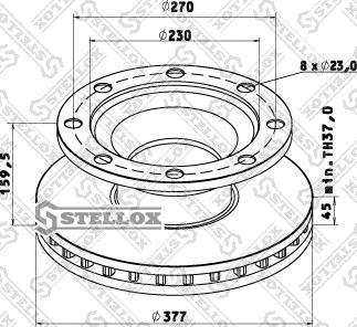 Stellox 85-00804-SX - Kočioni disk www.molydon.hr