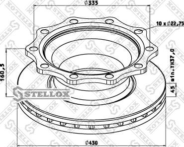 Stellox 85-00814-SX - Kočioni disk www.molydon.hr