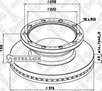 Stellox 85-00812-SX - Kočioni disk www.molydon.hr