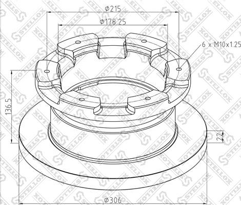 Stellox 85-00820-SX - Kočioni disk www.molydon.hr