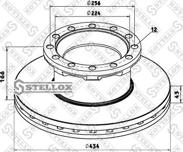 Stellox 85-00792-SX - Kočioni disk www.molydon.hr